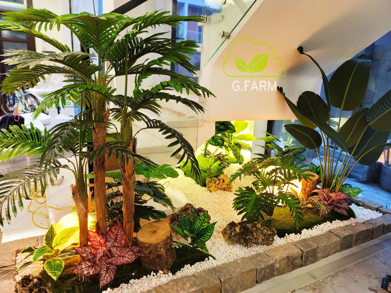 Thiết kế thi công làm tiểu cảnh khô giếng trời 